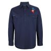 Mens Close Front Long Sleeve 150G Work Shirt Thumbnail
