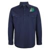 Mens Close Front Long Sleeve 150G Work Shirt Thumbnail