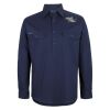 Mens Close Front Long Sleeve 150G Work Shirt Thumbnail