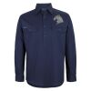 Mens Close Front Long Sleeve 150G Work Shirt Thumbnail
