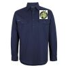 Mens Close Front Long Sleeve 150G Work Shirt Thumbnail