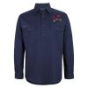 Mens Close Front Long Sleeve 150G Work Shirt Thumbnail