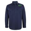 Mens Close Front Long Sleeve 150G Work Shirt Thumbnail