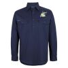 Mens Close Front Long Sleeve 150G Work Shirt Thumbnail