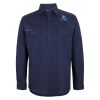 Mens Close Front Long Sleeve 150G Work Shirt Thumbnail