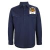 Mens Close Front Long Sleeve 150G Work Shirt Thumbnail
