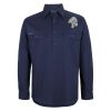 Mens Close Front Long Sleeve 150G Work Shirt Thumbnail