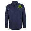 Mens Close Front Long Sleeve 150G Work Shirt Thumbnail