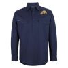 Mens Close Front Long Sleeve 150G Work Shirt Thumbnail