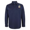 Mens Close Front Long Sleeve 150G Work Shirt Thumbnail