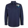 Mens Close Front Long Sleeve 150G Work Shirt Thumbnail