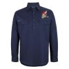 Mens Close Front Long Sleeve 150G Work Shirt Thumbnail