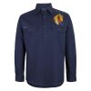 Mens Close Front Long Sleeve 150G Work Shirt Thumbnail