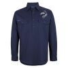 Mens Close Front Long Sleeve 150G Work Shirt Thumbnail