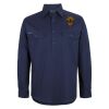 Mens Close Front Long Sleeve 150G Work Shirt Thumbnail