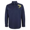 Mens Close Front Long Sleeve 150G Work Shirt Thumbnail
