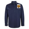 Mens Close Front Long Sleeve 150G Work Shirt Thumbnail