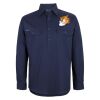 Mens Close Front Long Sleeve 150G Work Shirt Thumbnail