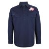 Mens Close Front Long Sleeve 150G Work Shirt Thumbnail