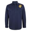 Mens Close Front Long Sleeve 150G Work Shirt Thumbnail