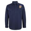 Mens Close Front Long Sleeve 150G Work Shirt Thumbnail