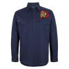 Mens Close Front Long Sleeve 150G Work Shirt Thumbnail