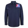 Mens Close Front Long Sleeve 150G Work Shirt Thumbnail