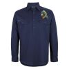 Mens Close Front Long Sleeve 150G Work Shirt Thumbnail