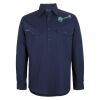 Mens Close Front Long Sleeve 150G Work Shirt Thumbnail
