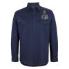 Mens Close Front Long Sleeve 150G Work Shirt Thumbnail