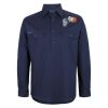 Mens Close Front Long Sleeve 150G Work Shirt Thumbnail