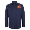 Mens Close Front Long Sleeve 150G Work Shirt Thumbnail