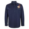 Mens Close Front Long Sleeve 150G Work Shirt Thumbnail