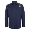 Mens Close Front Long Sleeve 150G Work Shirt Thumbnail