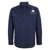 Mens Close Front Long Sleeve 150G Work Shirt Thumbnail