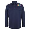 Mens Close Front Long Sleeve 150G Work Shirt Thumbnail