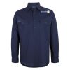 Mens Close Front Long Sleeve 150G Work Shirt Thumbnail