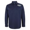 Mens Close Front Long Sleeve 150G Work Shirt Thumbnail