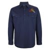 Mens Close Front Long Sleeve 150G Work Shirt Thumbnail