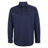 Mens Close Front Long Sleeve 150G Work Shirt Thumbnail