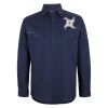 Mens Close Front Long Sleeve 150G Work Shirt Thumbnail
