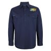 Mens Close Front Long Sleeve 150G Work Shirt Thumbnail