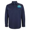 Mens Close Front Long Sleeve 150G Work Shirt Thumbnail