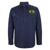 Mens Close Front Long Sleeve 150G Work Shirt Thumbnail