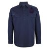 Mens Close Front Long Sleeve 150G Work Shirt Thumbnail