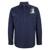 Mens Close Front Long Sleeve 150G Work Shirt Thumbnail
