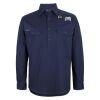 Mens Close Front Long Sleeve 150G Work Shirt Thumbnail