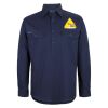 Mens Close Front Long Sleeve 150G Work Shirt Thumbnail