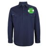 Mens Close Front Long Sleeve 150G Work Shirt Thumbnail