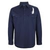 Mens Close Front Long Sleeve 150G Work Shirt Thumbnail